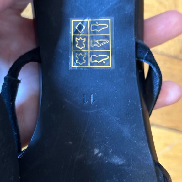 Jeffrey Campbell Lilliana Black Patent Leather Mules Kitten heels size 11 - Picture 7 of 10